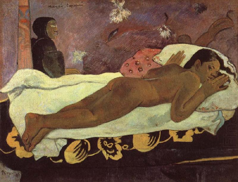 Paul Gauguin The mind watches Cloth china oil painting image